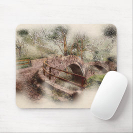 Beggars Bridge, Glaisdale - Watercolour Art Mousepad
