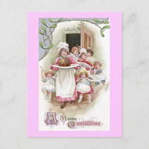 Begierig auf Plum Pudding Vintage Weihnachten