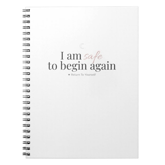 Begin Again Affirmation Notizblock (Vorderseite)