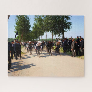 Beginn der ersten Tour de France circa 1903 Farbe Puzzle
