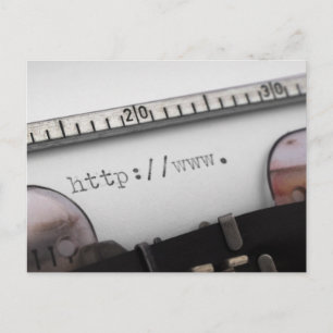 Beginn der URL Postkarte