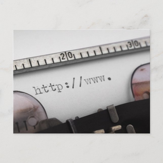 Beginn der URL Postkarte (Vorderseite)