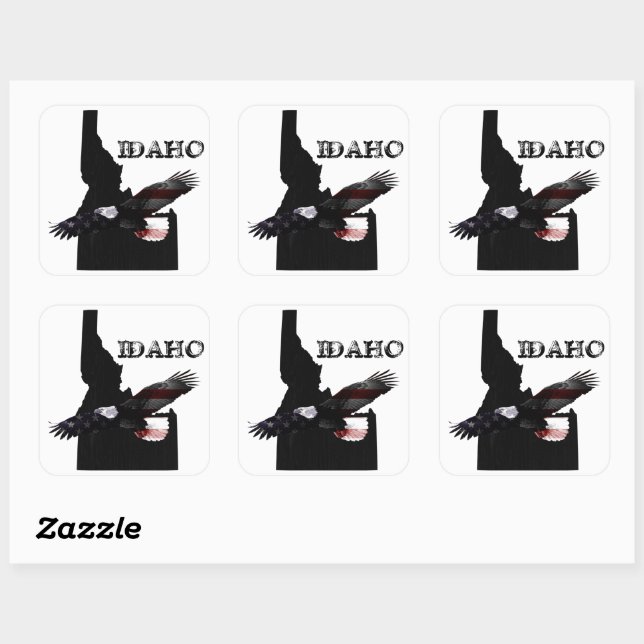 BEGINN PATRIOT EAGLE IDAHO QUADRATISCHER AUFKLEBER (Blatt)