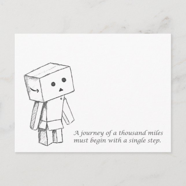 Beginn Postkarte (Vorderseite)