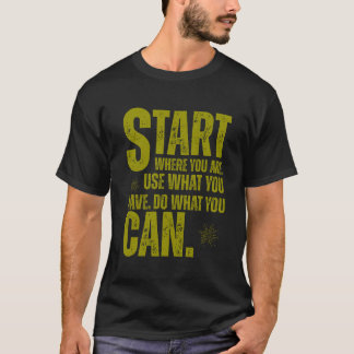 Beginne dort, wo du bist – Die Macht deines ersten T-Shirt