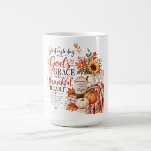 Beginne jeden Tag mit Gottes Gnade Christlich Kaffeetasse