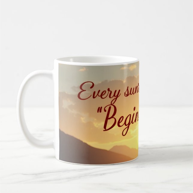 Beginne-von-neuem-Tasse Kaffeetasse (Links)