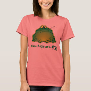 Beginnen Sie beim Frog Funny Orchestra Joke T-Shirt