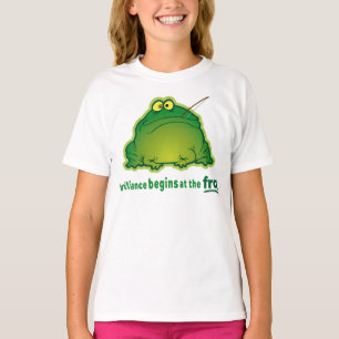 Beginnen Sie beim Frog Funny Orchestra Joke T-Shirt