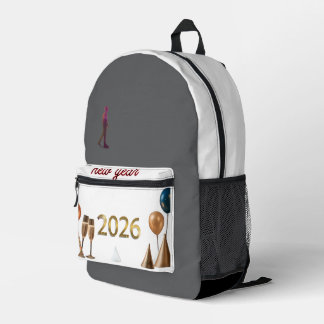 Beginnen Sie das Jahr 2026 stilvoll — tragen Sie d Bedruckter Rucksack