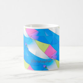 Beginnen Sie den Tag richtig mit Modern Art Happy  Kaffeetasse