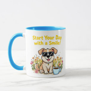 Beginnen Sie Ihren Tag mit einem Lächeln - Niedlic Tasse