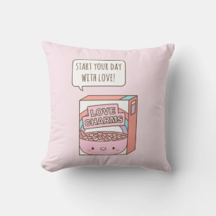 Beginnen Sie Ihren Tag mit Love Breakfast Cereal Kissen