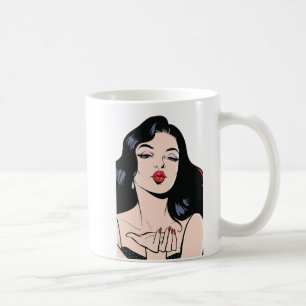 Beginnen Sie Ihren Tag mit Stil, Einstellung und e Kaffeetasse