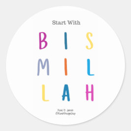 Beginnen Sie mit Bismillah - Stickers