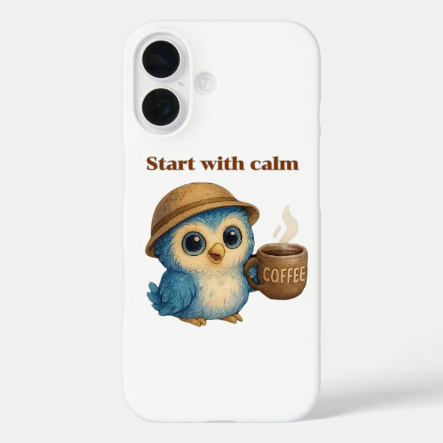 Beginnen Sie mit Calm - Mindfulness iPhone 16 Fall Case-Mate iPhone Hülle (Rückseite)