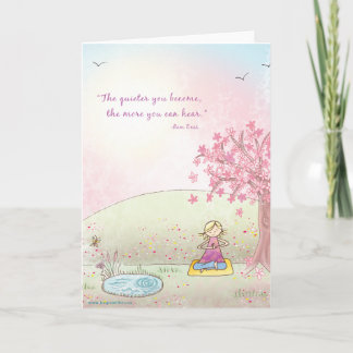 Beginnen Sie mit Ram Dass Quote - Grußkarte Karte