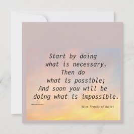 BEGINNEN SIE MIT ST. FRANCIS FLAT CARD