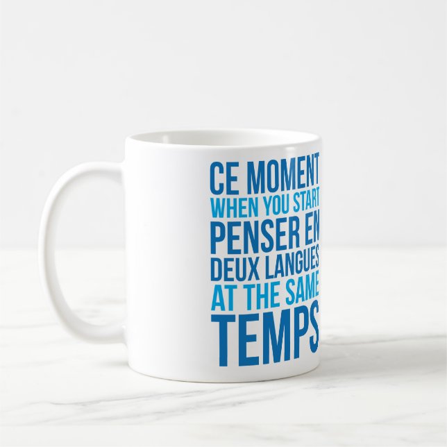Beginnen Sie Penser en Deux Langues an den Kaffeetasse (Links)