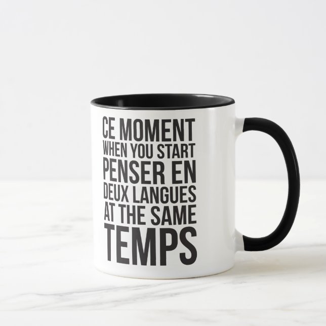 Beginnen Sie Penser en Deux Langues an den Tasse (Rechts)