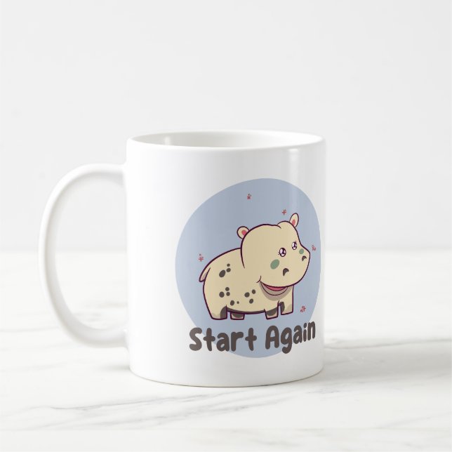 Beginnen Sie wieder Kawaii Baby niedlich lustige N Kaffeetasse (Links)