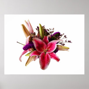 BEGINNEN UNTER $20 - Bouquet mit Stargazer Liliesc Poster
