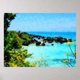 BEGINNEN UNTER $20 - Strand in St George Bermuda Poster