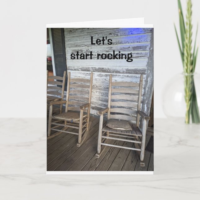 BEGINNEN WIR "ROCKING" "60. GEBURTSTAG" WISH Card Karte (Vorderseite)