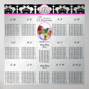 Beginnt bei 12,80 $ Sitzplan für Hochzeitsfotos Poster