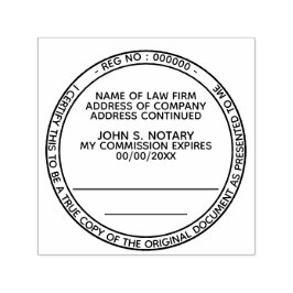 Beglaubigte Kopie Notar öffentliches Recht schwarz Permastempel