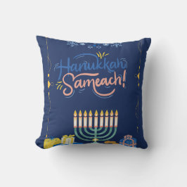 Begleiten Sie uns für eine fröhliche Hanukkah-Feie Kissen