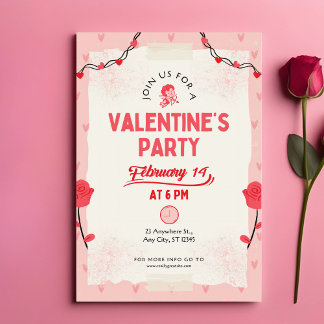 Begleiten Sie uns zur Valentinsfeier Mitteilungskarte