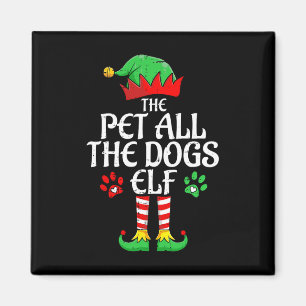 Begleiter alle Hunde Elf Xmas Matching Weihnachten Magnet