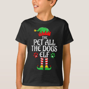 Begleiter alle Hunde Elf Xmas Matching Weihnachten T-Shirt