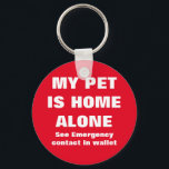 Begleiter ist Zuhause allein eine Notrufwarnung fü Schlüsselanhänger<br><div class="desc">Begleiter ist Zuhause allein eine Notfall-Kontakt-Warnung für Begleiter. Lass Erste-Responder wissen, dass Sie ein Haustier auf Zuhause alleine haben, wenn Sie wegen eines Unfalls oder gesundheitlichen Notfalls nicht kommunizieren können mit dieser Schlüsselkette "Mein Haustier ist Zuhause allein sehen Energiekontakt in der Brieftasche". Stellen Sie sicher, dass Sie im Notfall einen...</div>
