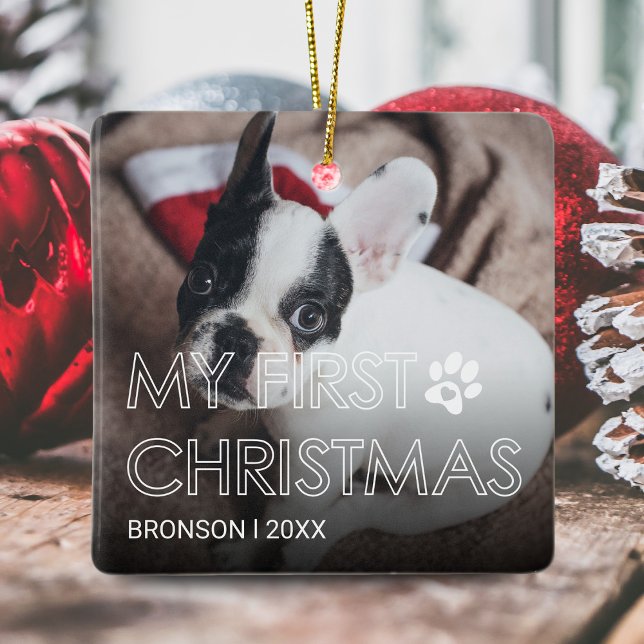 Begleiter meine erste Weihnachtsschmuck-Keramik Keramikornament (Von Creator hochgeladen)