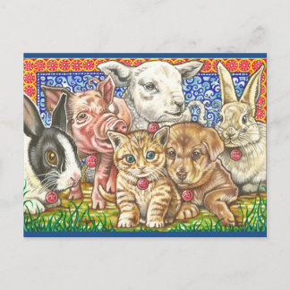 "Begleiter; Nahrung." Postkarte