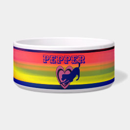 Begleiter Spaß - Farbring - Abstrakte Haustierscha Napf