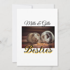 Begleithelfer tragen den Namen Foto Tier Liebe hin Feiertagskarte