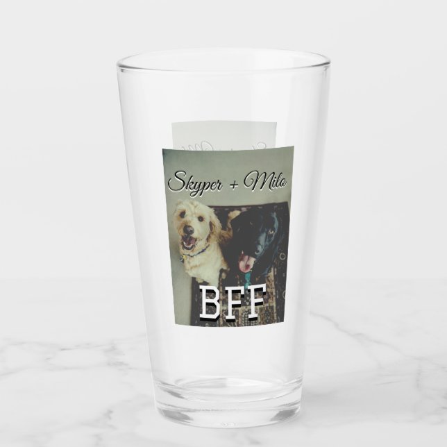 Begleithelfer tragen den Namen Foto Tier Liebe hin Glas (Vorderseite)