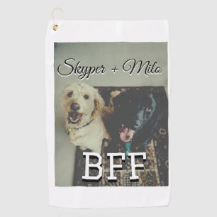 Begleithelfer tragen den Namen Foto Tier Liebe hin Golfhandtuch