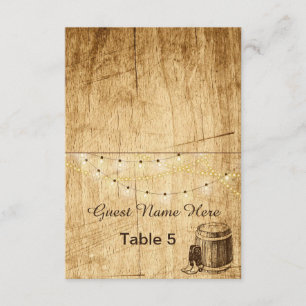 Begleitkarten - Hochzeit mit Cowboystiefeln Einladung