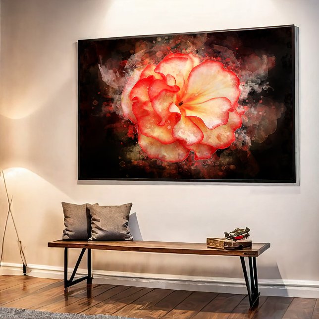 Begonia Blume Aquarell - bb3 Poster (Von Creator hochgeladen)