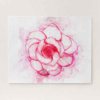 Begonia Blume Aquarell - wb1 Puzzle