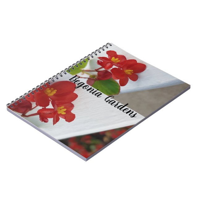 Begonia Flower Garden Notizblock (Linke Seite)