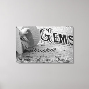 Begonia Gems Pianoforte Leinwanddruck