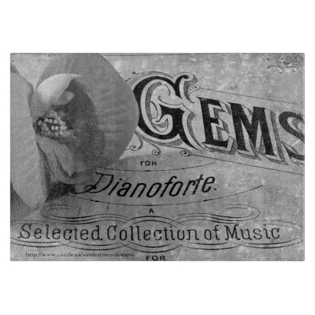 Begonia Gems Pianoforte Schneidebrett (Vorderseite)