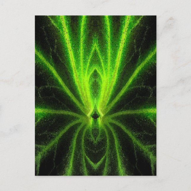 Begonia Leaf Abstrakt Postkarte (Vorderseite)