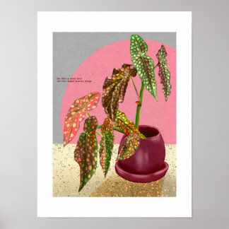 Begonia Print, Poster (Matte)