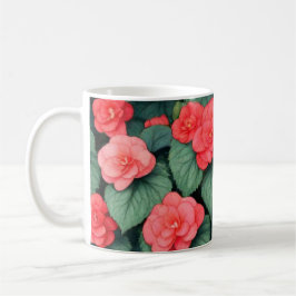 Begonia rosa Blume Kaffeetasse